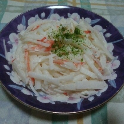 たしの素がいい味出しますね。カニカマの風味と大根の食感よく、美味しかったです。